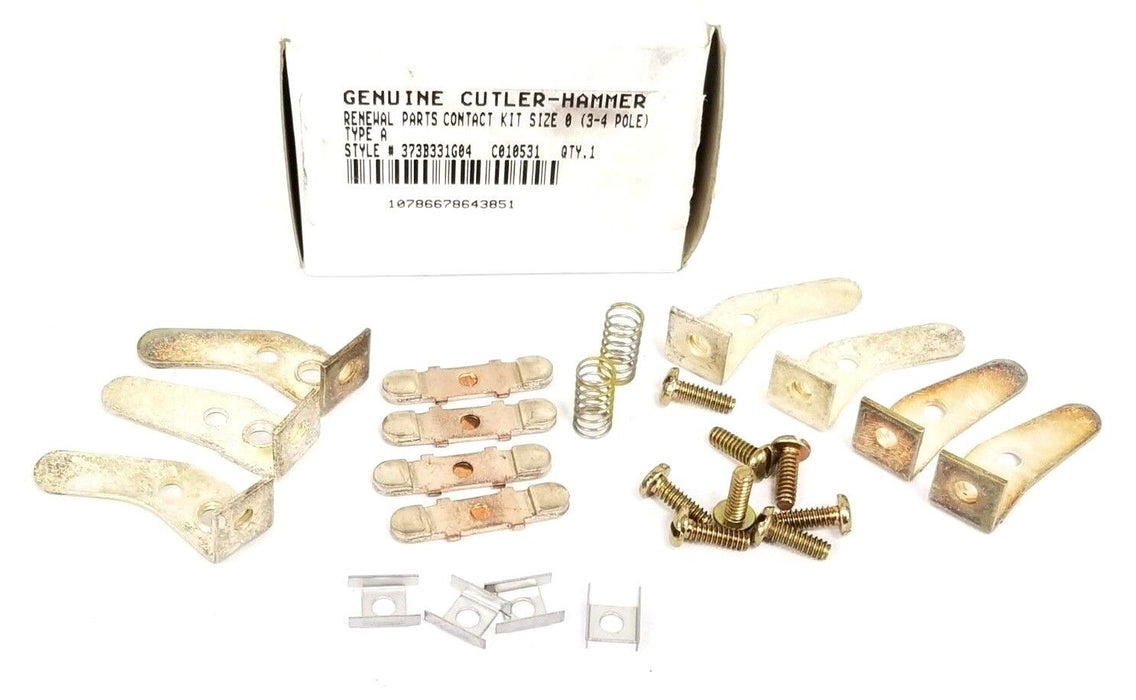NEW CUTLER HAMMER 373B331G04 CONTACT KIT SIZE 0 3-4 POLE TYPE A (INCOMPLETE)
