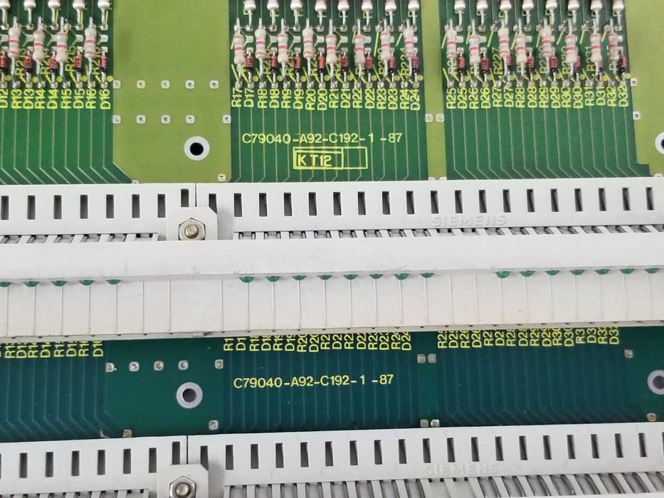 LOT OF 2 SIEMENS 6ES5420-3BA11 INPUT BOARDS C79040-A92-C192-1-87