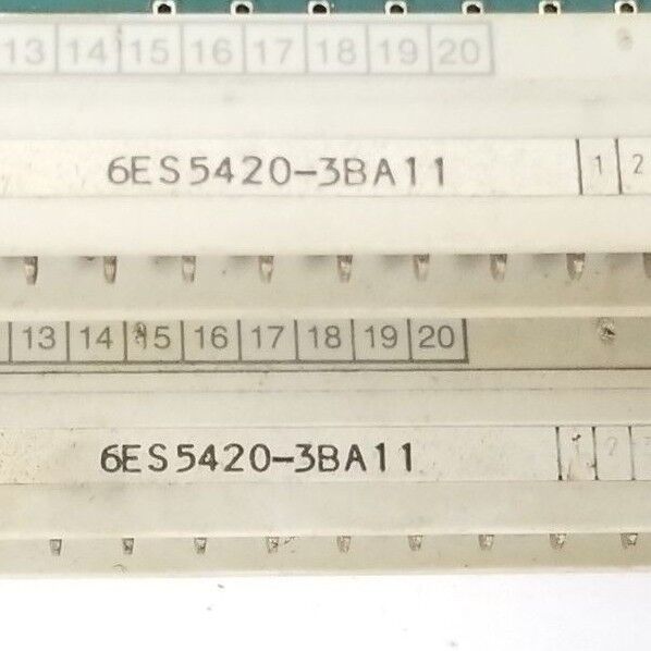 LOT OF 2 SIEMENS 6ES5420-3BA11 INPUT BOARDS C79040-A92-C192-1-87