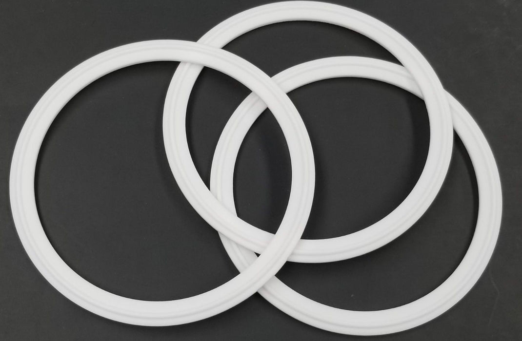 LOT OF 3 NEW PURESERVE SYSTEMS A3 0-40MV-G TEFLON SCH 5 CLAMP GASKETS 4''