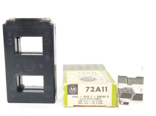 ALLEN BRADLEY 72A11 COIL SIZE 2, SER. K, 440V 60 CYCLE, 380V 50 CYCLE