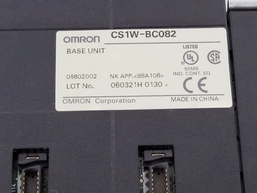 OMRON CS1W-BC082 BASE UNIT CS1WBC082, 8-SLOT