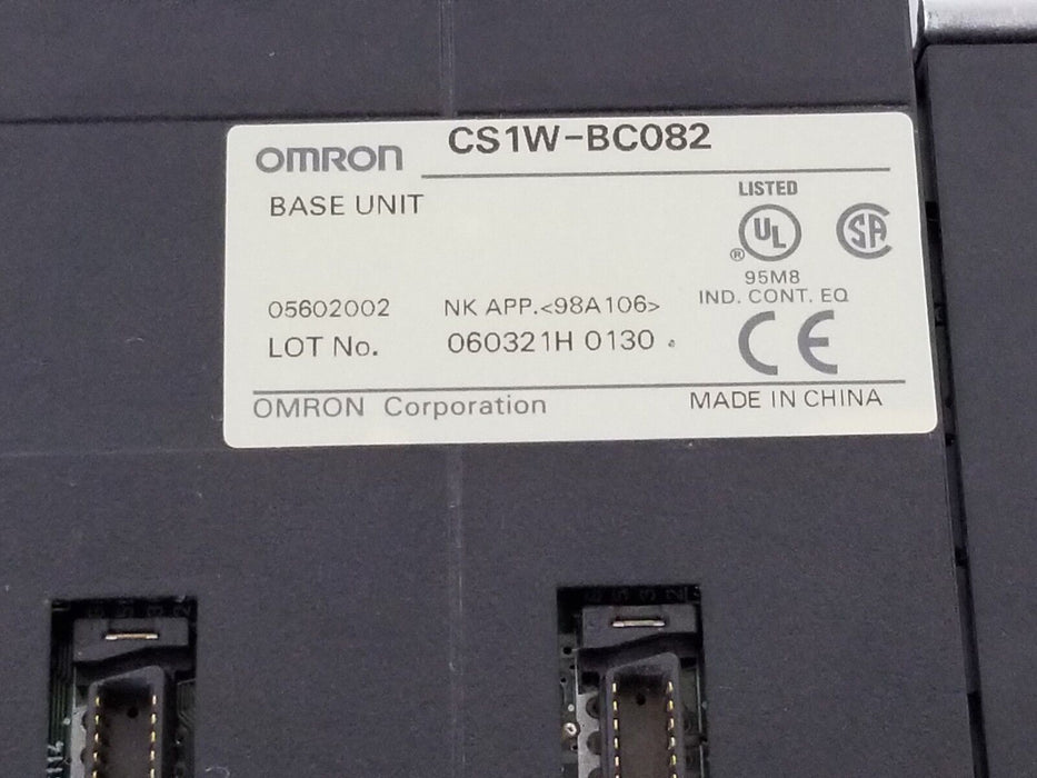OMRON CS1W-BC082 BASE UNIT CS1WBC082, 8-SLOT