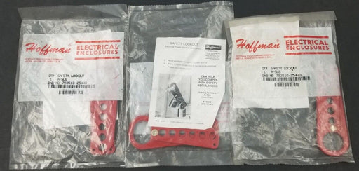 LOT OF 3 NEW HOFFMAN A-SL6 SAFETY LOCKOUTS ASL6