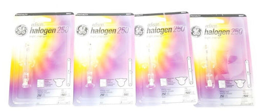 BOX OF 4 NEW GENERAL ELECTRIC 22121 QUARTZ HALOGEN 250 BULBS 250W