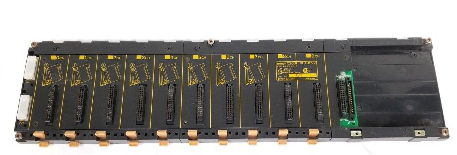 OMRON C200H-BC101-V2 CPU BASE UNIT C200HBC101V2, 10-SLOT