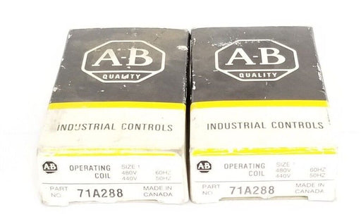 LOT OF 2 NIB ALLEN BRADLEY 71A288 OPERATING COILS SIZE 1 480/440V 60/50HZ