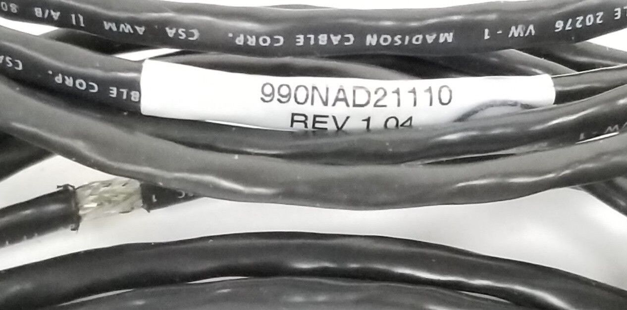 BOX OF 5 NEW MODICON 990-NAD-211-10 MODBUS+DROP CABLES REV 1.04, 990NAD21110