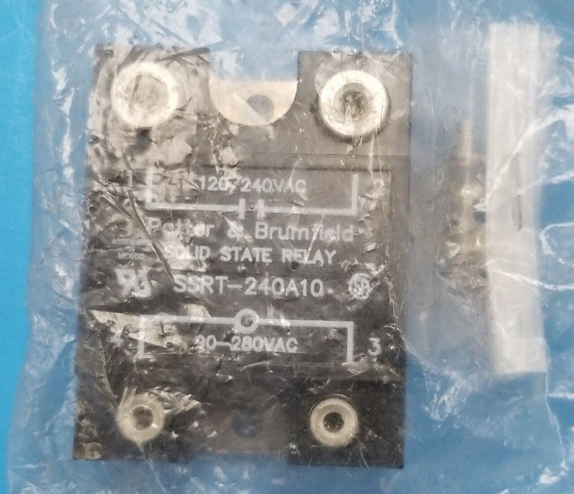 NEW POTTER & BRUMFIELD SSRT-240A10 SOLID STATE RELAY SSRT240A10, 120/240VAC