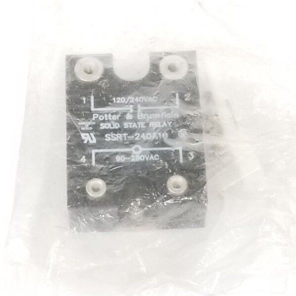 NEW POTTER & BRUMFIELD SSRT-240A10 SOLID STATE RELAY SSRT240A10, 120/240VAC