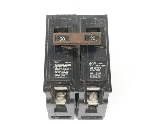 I-T-E Q220 TYPE QP CIRCUIT BREAKER 10Ka, 120/240V, 2P, 20A