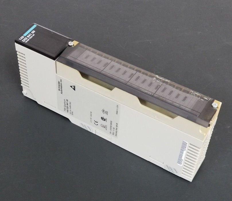 SCHNEIDER AUTOMATION 140 DDI 841 00 INPUT MODULE REV. 11.00 W/ 140XTS-002-00