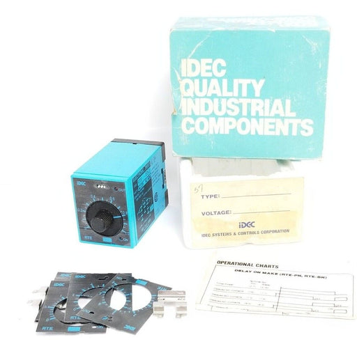 NIB IDEC RTE-BS1 ELECTRONIC TIMER RTEBS1, AC120V 50/60HZ, 10A, 120V AC