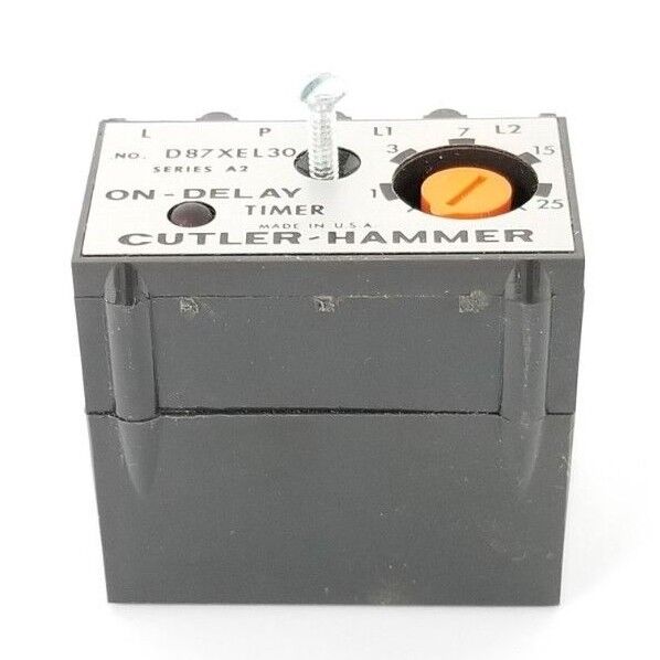 NIB CUTLER HAMMER D87XEL30 ON DELAY TIMER 120V, 30 SEC.