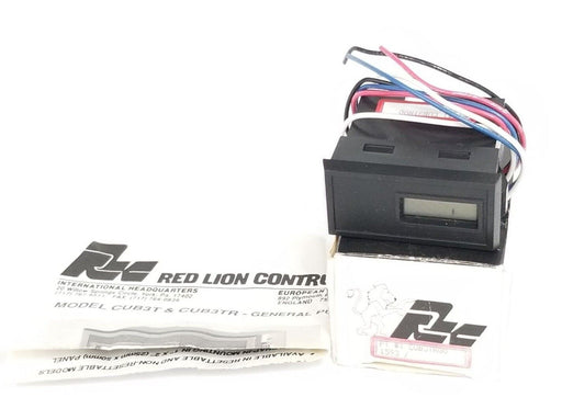 NIB RED LION CUB3TR00 TIME TOTALIZER 5-DIGIT HOUR METER REMOTE RESET, CUB3RT