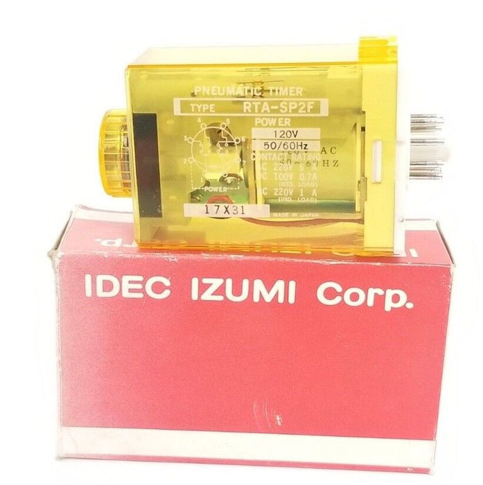 IDEC IZUMI RTA-SP2F PNEUMATIC TIMER RTASP2F, 120V, 50/60HZ (IN BOX)