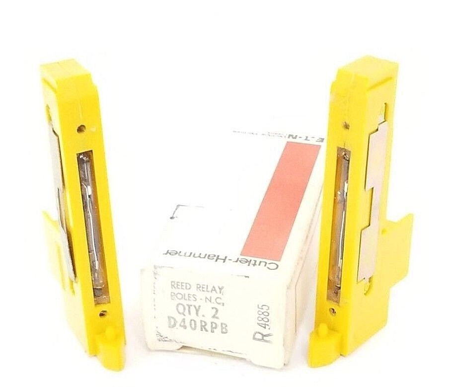 BOX OF 2 NEW EATON CUTLER HAMMER D40RPB REED RELAYS