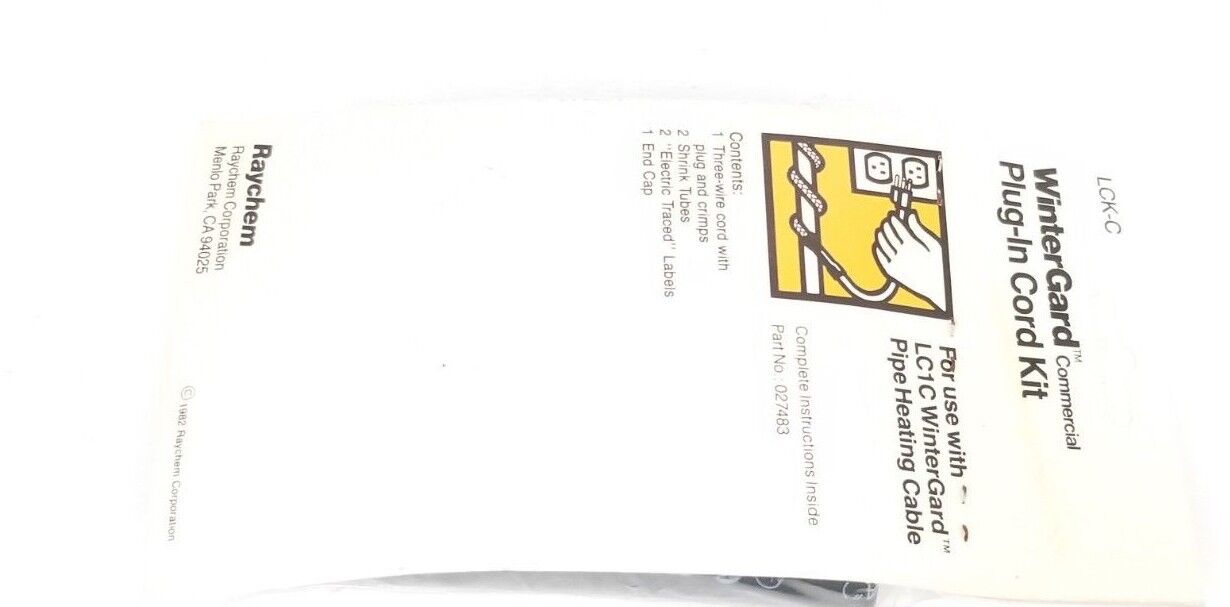 INCOMPLETE RAYCHEM 199521 WINTERGARD COMMERCIAL TRUCKPAK SERVICE CARTON LC1C-TP