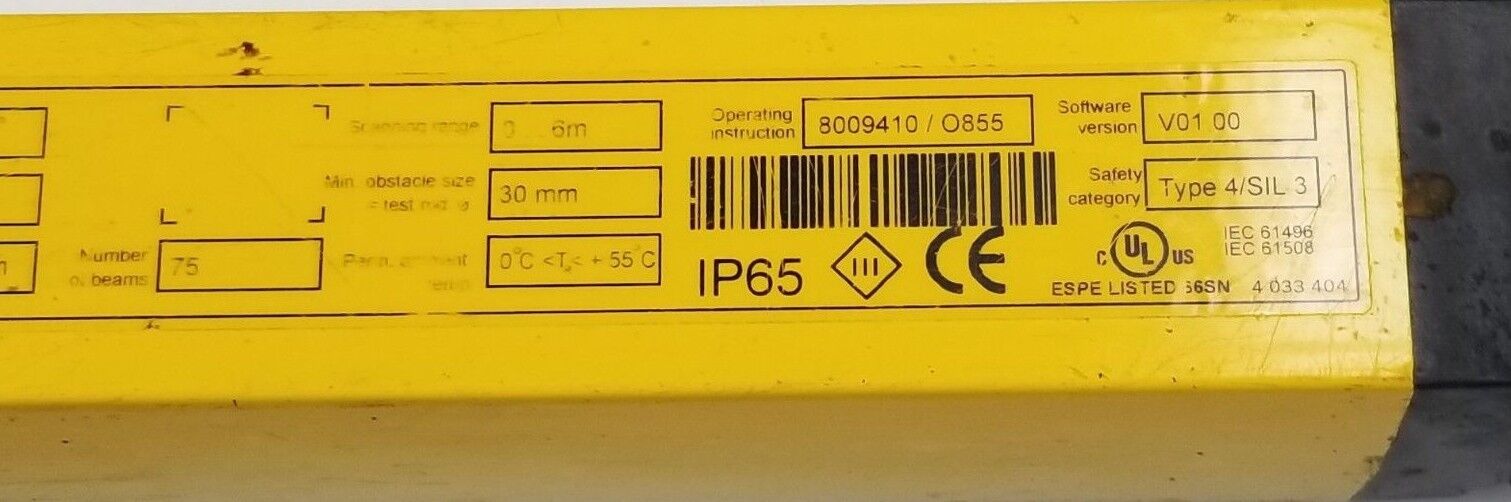 SICK C40S-1503AA310 C4000 STANDARD/ADVANCED SENDER C 4000, 30MM RESOLUTION