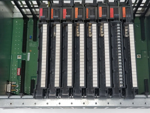 ALLEN-BRADLEY 1771-A3B1/B 12 SLOT I/O CHASSIS 1771A3B1 W/ 1771-P7 POWER SUPPLY