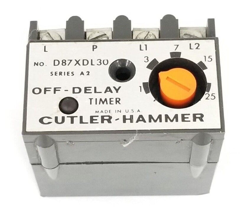 CUTLER-HAMMER D87XDL30 SERIES A2 OFF-DELAY TIMER
