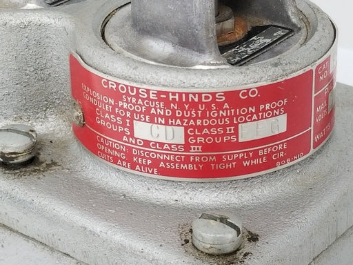CROUSE-HINDS EFDC 2453 NX EXPLOSION-PROOF CONDUIT / CONTROL STATION EFD2453NX