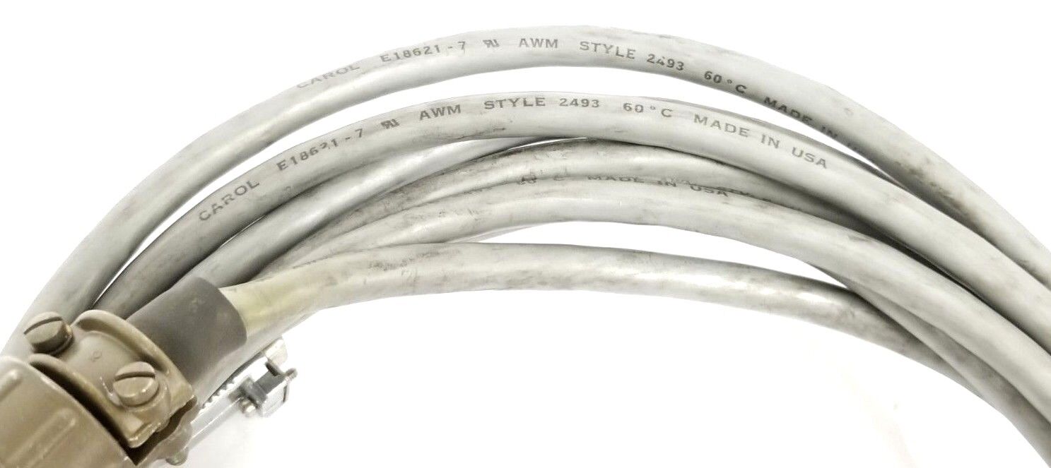 CAROL E18621-7 ENCODER CABLE W/ AMPHENOL 10-PIN FEMALE CONNECTOR TO 9-PIN MALE