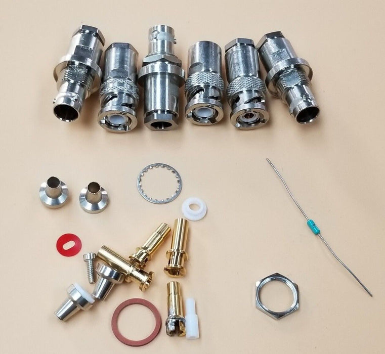 LOT OF VARIOUS TROMPETER COAXIAL CONNECTORS TEI-14949 BJ79-9 / TEI-14949 PL75-9