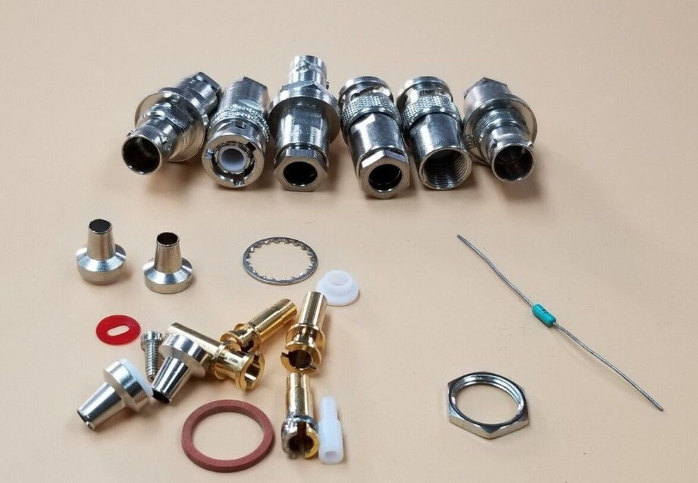 LOT OF VARIOUS TROMPETER COAXIAL CONNECTORS TEI-14949 BJ79-9 / TEI-14949 PL75-9