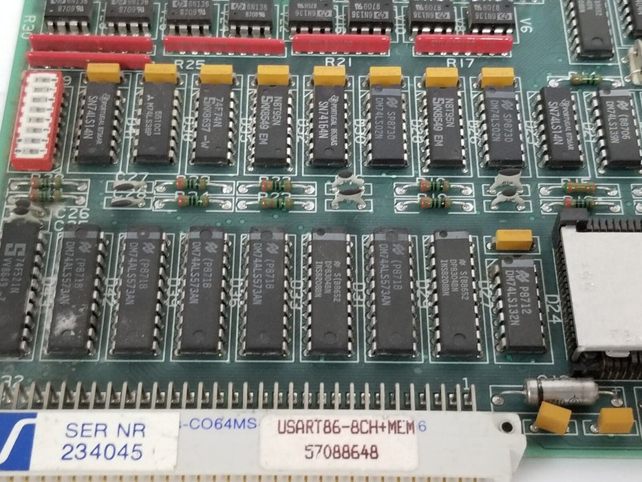 ABB / STROMBERG USART86-8CH+MEM CONTROL CARD 57088648 USART86-8CH 57772115 D