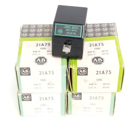 LOT OF 4 NIB ALLEN BRADLEY 21A75 COILS 240V 60HZ, 220V 50HZ