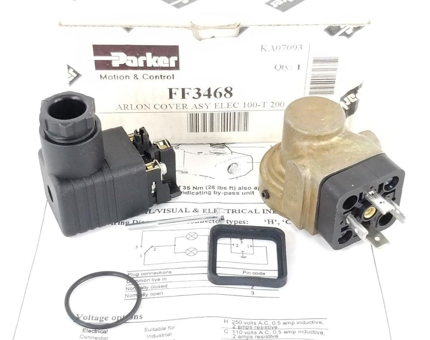 NIB PARKER FF3468 ARLON COVER ASY ELEC 100-T 200