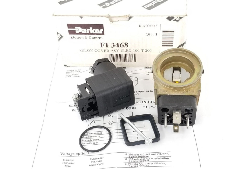 NIB PARKER FF3468 ARLON COVER ASY ELEC 100-T 200