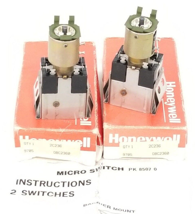 LOT OF 2 NIB HONEYWELL 2C236 PUSHBUTTON SWITCH HOUSINGS 9705 DBC2360 SER. 2