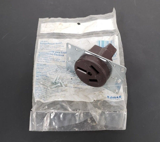 NEW IN BAG EAGLE ELECTRIC 32B-BOX RANGE/POWER OUTLET 50A-125/250V; 3-POLE 3 WIRE