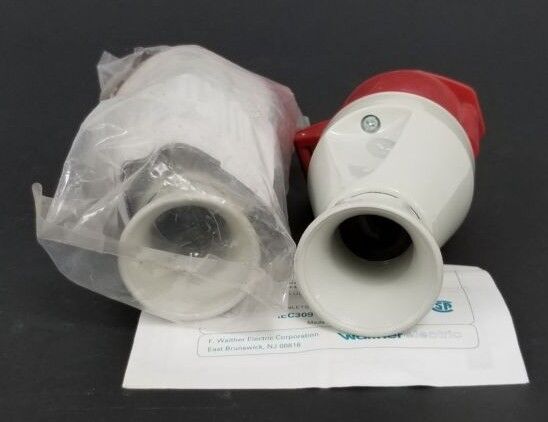 LOT OF 2 NEW IN BAG WALTHER 332-4-19 IEC309 PIN AND SLEEVE SPLASHPROOF CONNECTOR
