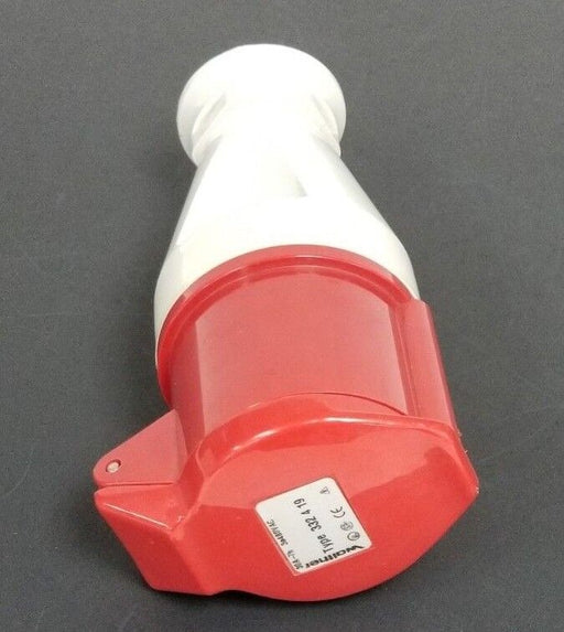 NEW WALTHER ELECTRIC 332-4-19 PIN AND SLEEVE FEMALE CONNECTOR 30A-7H 3Ø480VAC