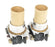 LOT OF 2 NEW CUTLER-HAMMER 10250T CONTACTS W/ INDICATOR LAMPS, 110V