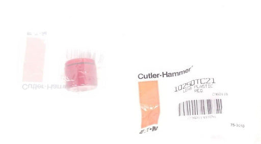 LOT OF 5 NEW EATON CUTLER-HAMMER 10250TC21 LENS PLASTIC RED