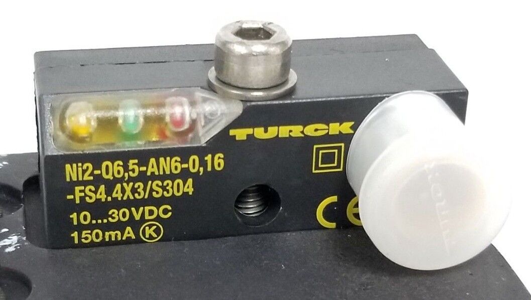 TURCK NI2-Q6.5-AN6-0.16-FS4.4X3/S304 PROXIMITY SENSOR MODULE 10-30VDC 150mA