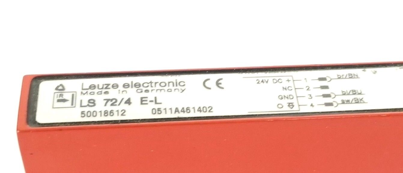 LEUZE ELECTRONICS LS-72/4-E-L PHOTOELECTRIC SENSOR RECEIVER 50018612