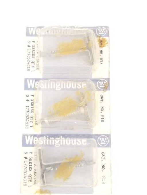 LOT OF 3 NEW WESTINGHOUSE 177C524G18 TYPE A HEATERS CAT. NO. H18