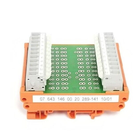 NEW WAGO 289-141 TERMINAL CONNECTION MODULE 07 643 146 00 20 289141 609-288 V1.0