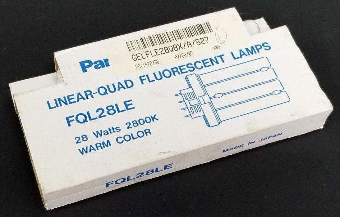 NIB PANASONIC FQL28LE LINEAR COMPACT FLUORESCENT LIGHT 4-PIN 28W 2800K WARM