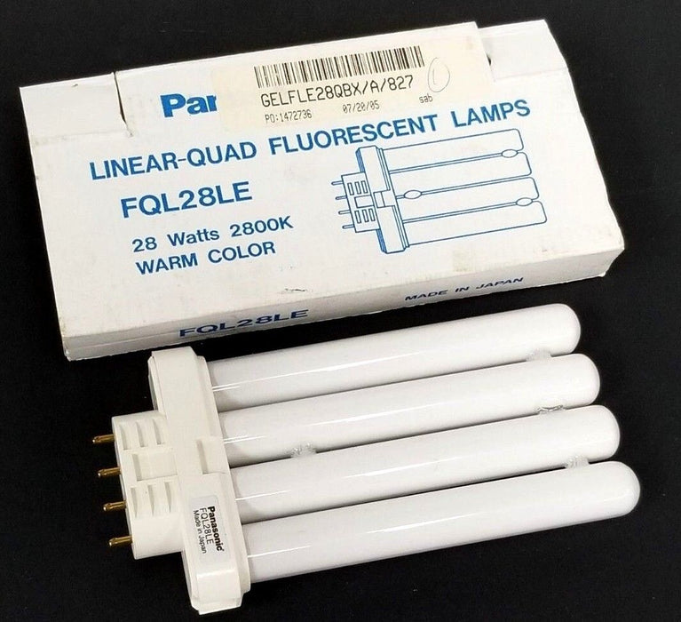NIB PANASONIC FQL28LE LINEAR COMPACT FLUORESCENT LIGHT 4-PIN 28W 2800K WARM