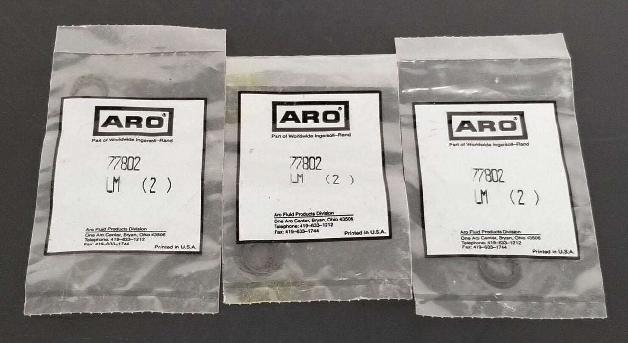 LOT OF 3 NEW BAGS OF 2 ARO 77802 SNAP RINGS LM (2)