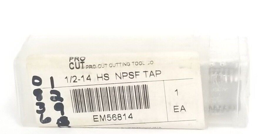 NEW PRO CUT 1/2-14 HS NPSF PIPE TAP 1/2-14 NPSF HSS EM56814