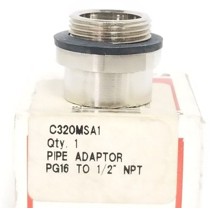 NIB EATON CUTLER-HAMMER C320MSA1 PIPE ADAPTOR PG16 TO 1/2'' NPT