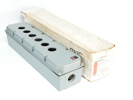 NIB EATON CUTLER HAMMER 10250TN21 PUSHBUTTON ENCLOSURE SER. B1 6 ELEMENT