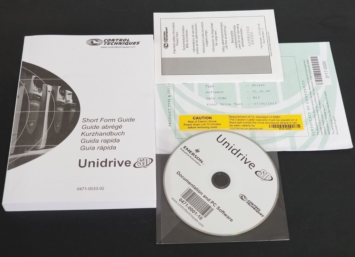 NEW EMERSON CONTROL TECHNIQUES PROGRAMMING SOFTWARE SP1405 0471-0001-10